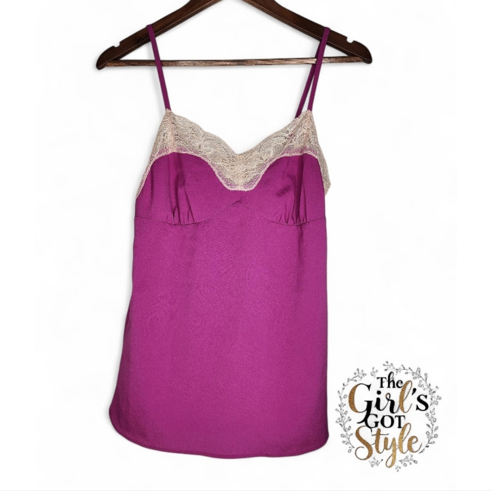 Rodarte for Target Lace Tulle Tank Top in Fuchsia Size S New Without Tags